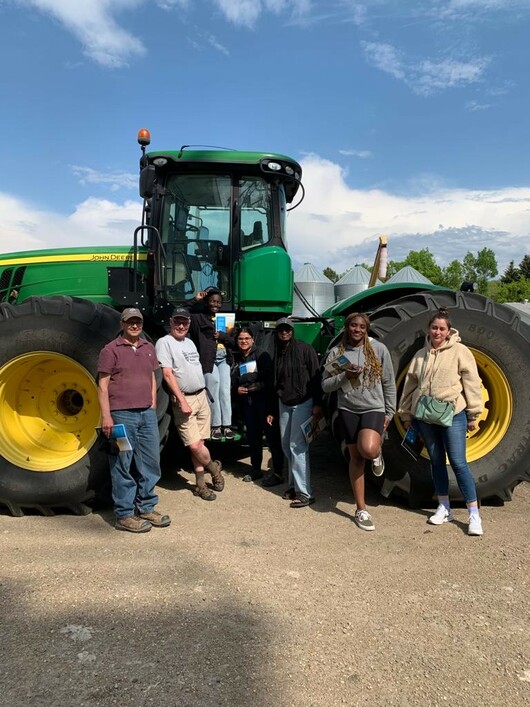 Meeting with Canadian Foodgrains Bank and local farmers who donate their crops for international assistance